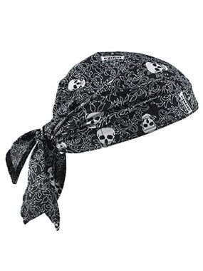 Cooling Dew Rag Skull Head Wrap Cooling Towel Evaporative Summer Heat Relief